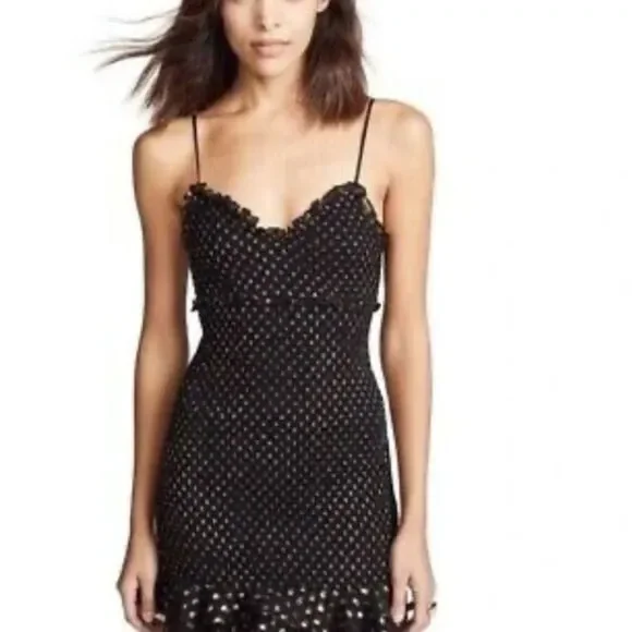 Likely Zephra Metallic Dot Dress Size 4 - Picture 2 of 9